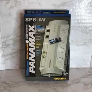 Panamax SP8-AV AC-Telephone-Coax Surge outlet Protect plug in